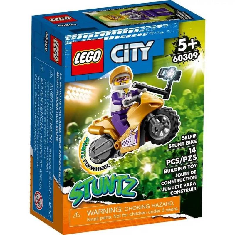 Конструктор LEGO City Stuntz "Селфі на каскадерському мотоциклі" арт.60309