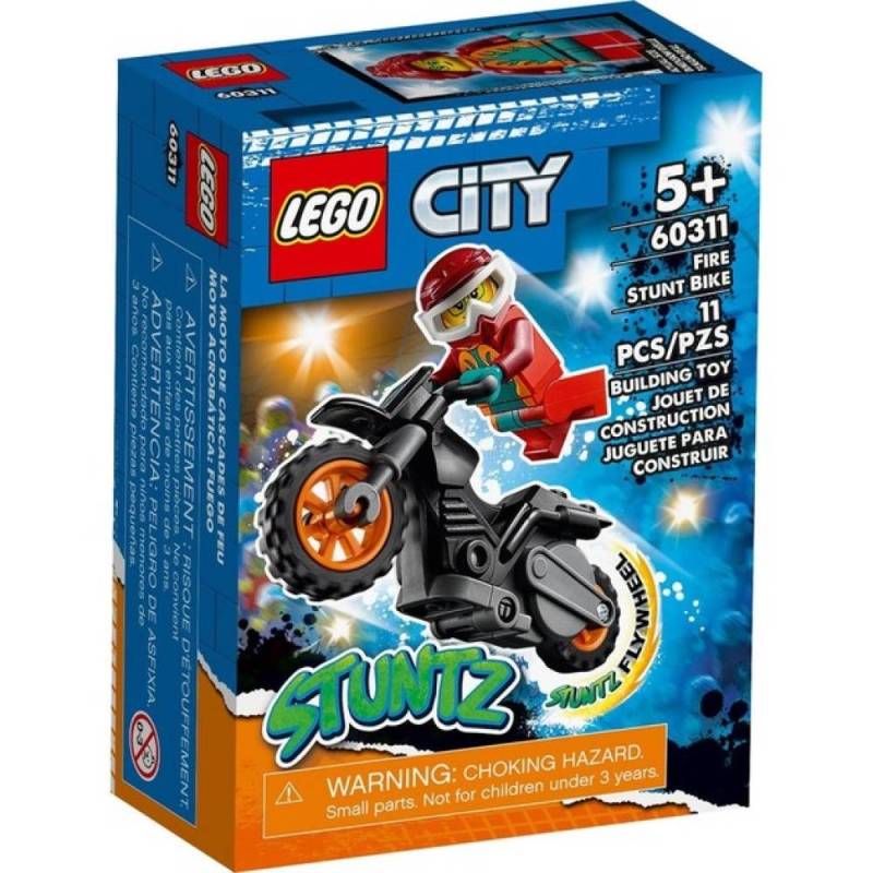 Конструктор LEGO City Stuntz "Вогняний каскадерський мотоцикл" арт.60311