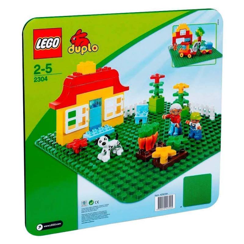 LEGO Duplo Конструктор Конструктор LEGO® DUPLO® Велика зелена будiвельна пластина 2304