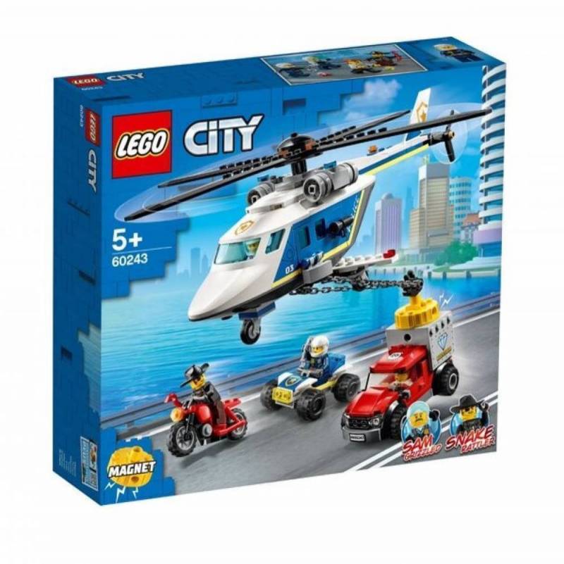 Конструктор LEGO Citty "Погоня на поліцейському гелікоптері" арт.60243