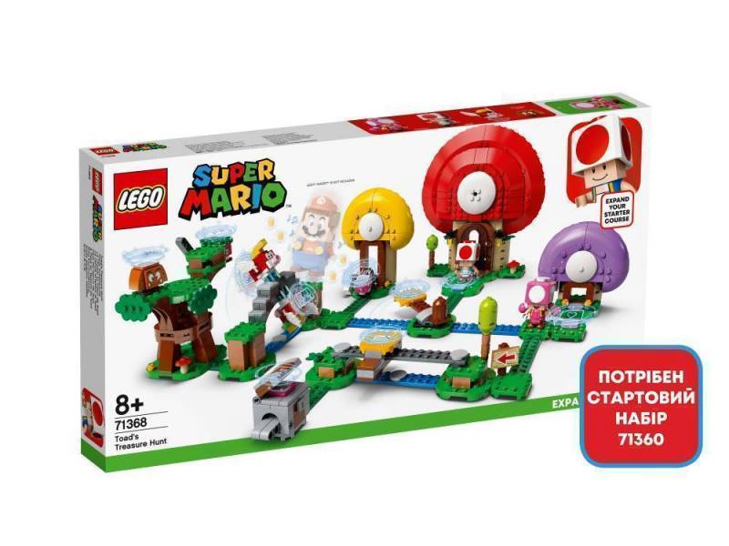 Конструктор LEGO Super Mario "Пошук скарбів із Тоадомі." Додатковий рівень арт.71368