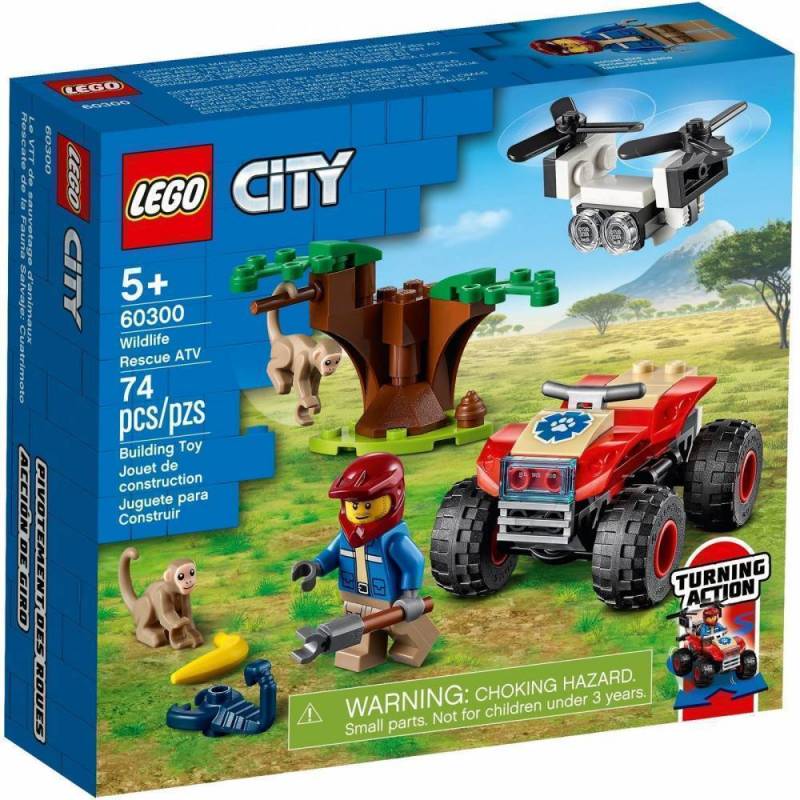 Конструктор LEGO City "Квадроцикл для порятунку диких тварин" арт.60300