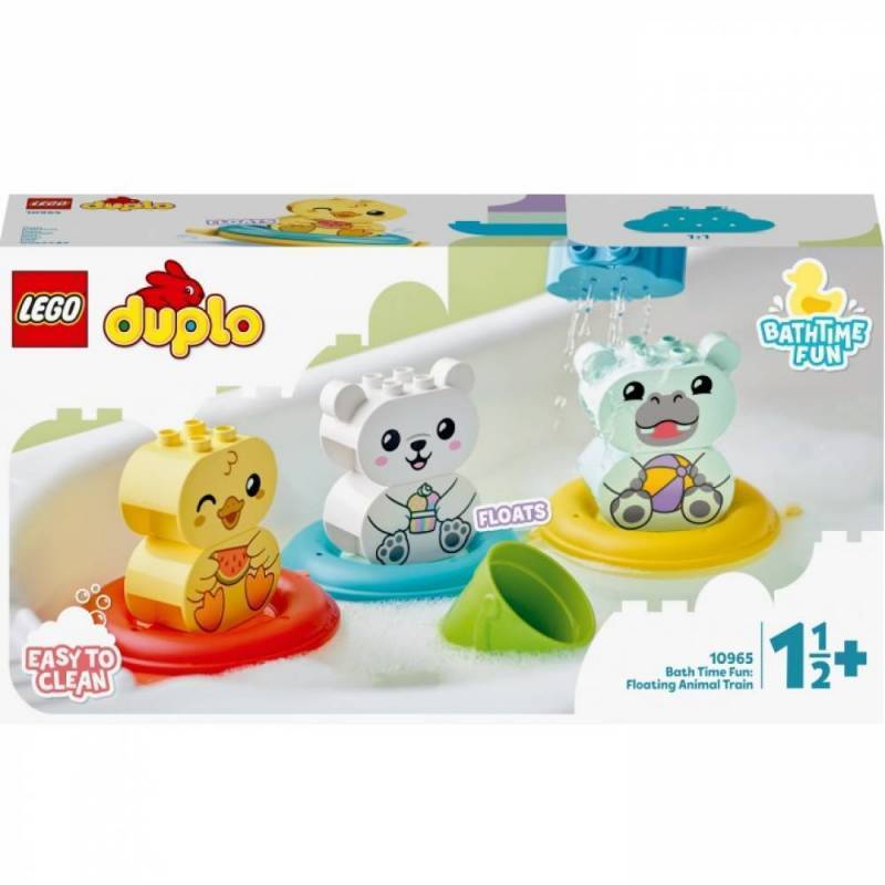 Конструктор LEGO Duplo Веселе купання: Плаваючий потяг із тваринами арт.10965