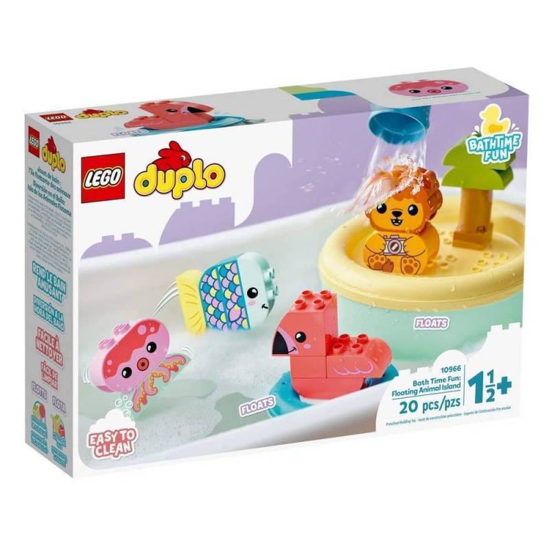 Конструктор LEGO Duplo Веселе купання: Плаваючий острів із тваринами арт.10966
