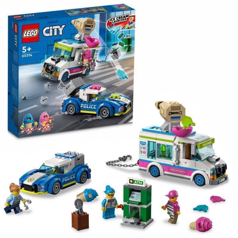 Конструктор LEGO City "Поліцейське переслідування фургона з морозивом" арт.60314