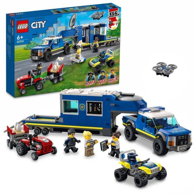 Конструктор LEGO City "Поліцейська вантажівка з мобільним центром керування" арт.60315
