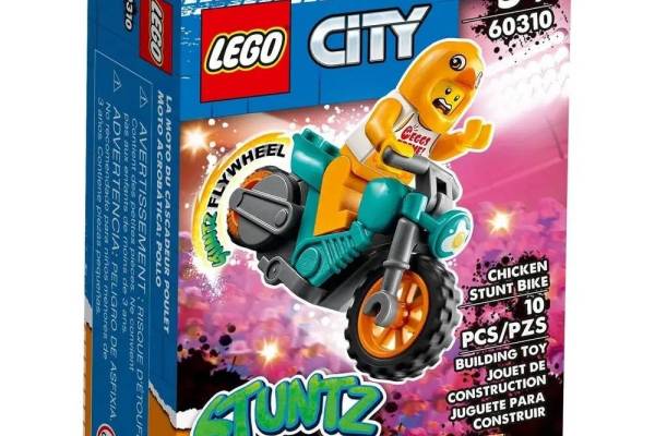 Конструктор LEGO City Stuntz "Курча на каскадерському мотоциклі" арт.60310