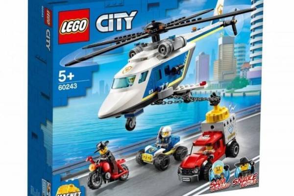 Конструктор LEGO Citty "Погоня на поліцейському гелікоптері" арт.60243