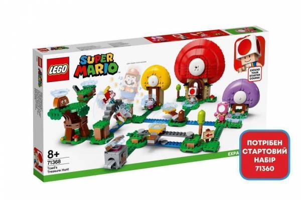 Конструктор LEGO Super Mario "Пошук скарбів із Тоадомі." Додатковий рівень арт.71368