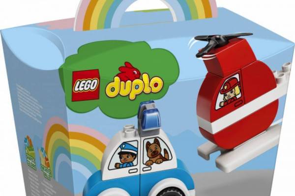 Конструктор LEGO Duplo "Пожежний вертоліт і поліцейська машина" арт.10957