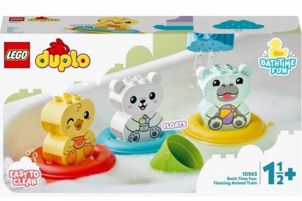 Конструктор LEGO Duplo Веселе купання: Плаваючий потяг із тваринами арт.10965