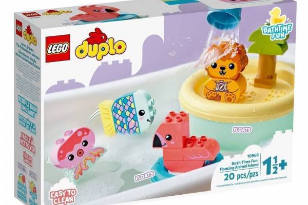 Конструктор LEGO Duplo Веселе купання: Плаваючий острів із тваринами арт.10966