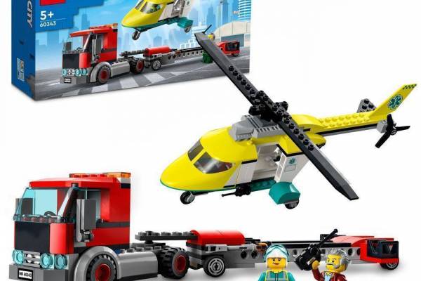 Конструктор LEGO City "Перевезення рятувального гелікоптера" арт.60343